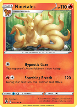 Ninetales #18 Ninetales - Silver Tempest - #18 - Pokemon TCG card