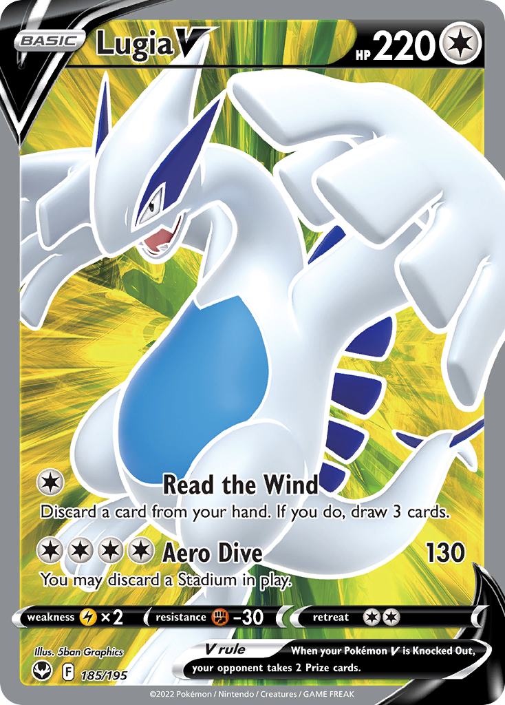 Lugia V - Silver Tempest - #185 - Pokemon TCG card