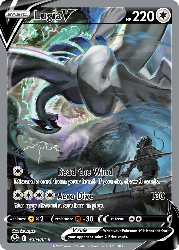 Lugia V - Silver Tempest - #186 - Pokemon TCG card
