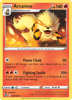 Arcanine #20 Arcanine - Silver Tempest - #20 - Pokemon TCG card