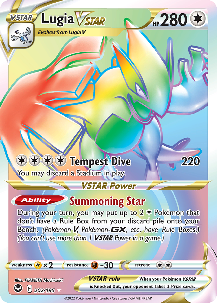 Lugia VSTAR - Silver Tempest - #202 - Pokemon TCG card