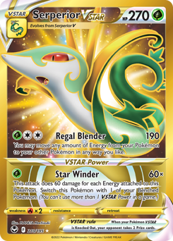Serperior VSTAR #210 Serperior VSTAR - Silver Tempest - #210 - Pokemon TCG card