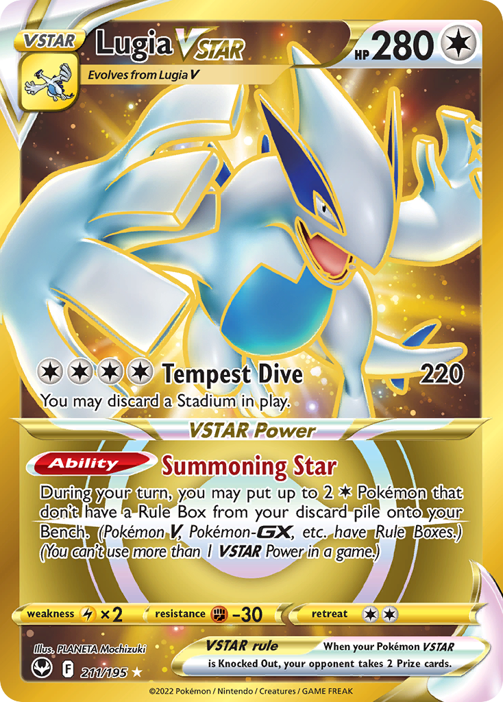 Lugia VSTAR - Silver Tempest - #211 - Pokemon TCG card