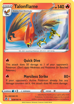 Talonflame #29 Talonflame - Silver Tempest - #29 - Pokemon TCG card