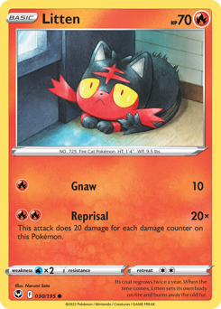 Litten - Silver Tempest - #30 - Pokemon TCG card
