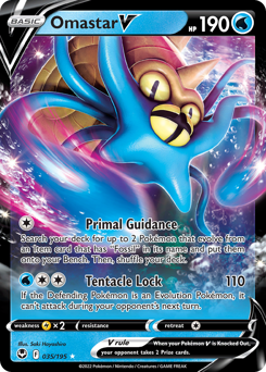 Omastar V #35 Omastar V - Silver Tempest - #35 - Pokemon TCG card