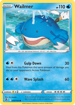 Wailmer #37 Wailmer - Silver Tempest - #37 - Pokemon TCG card