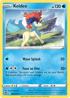 Keldeo #46 Keldeo - Silver Tempest - #46 - Pokemon TCG card