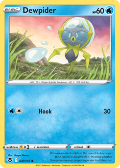 Dewpider - Silver Tempest - #47 - Pokemon TCG card