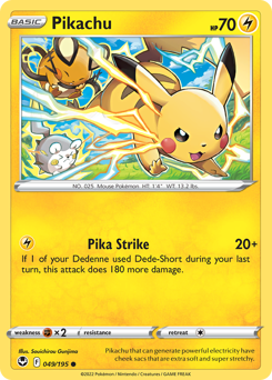 Pikachu #49 Pikachu - Silver Tempest - #49 - Pokemon TCG card