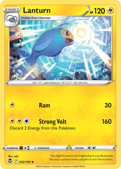 Lanturn - Silver Tempest - #52 - Pokemon TCG card