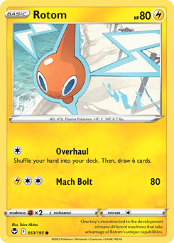Rotom #53 Rotom - Silver Tempest - #53 - Pokemon TCG card