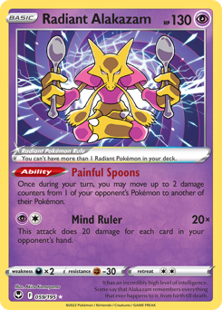 Radiant Alakazam - Silver Tempest - #59 - Pokemon TCG card