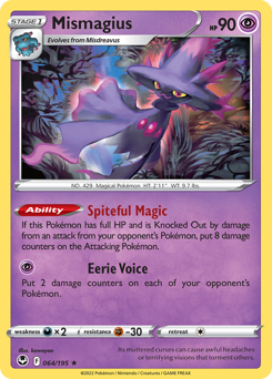 Mismagius - Silver Tempest - #64 - Pokemon TCG card