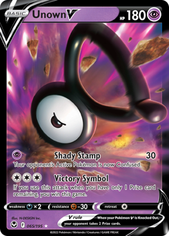 Unown V #65 Unown V - Silver Tempest - #65 - Pokemon TCG card