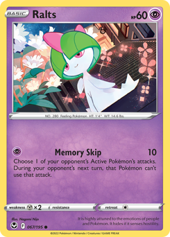 Ralts - Silver Tempest - #67 - Pokemon TCG card