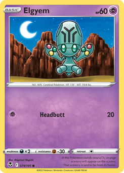 Elgyem - Silver Tempest - #79 - Pokemon TCG card