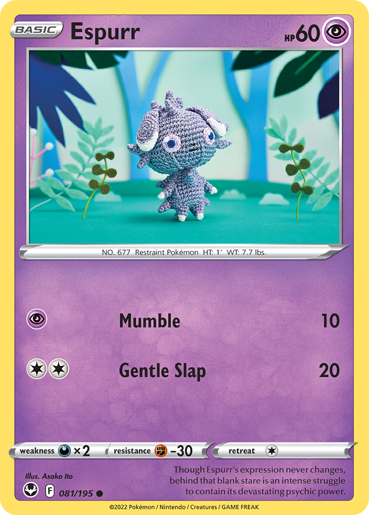Espurr - Silver Tempest - #81 - Pokemon TCG card