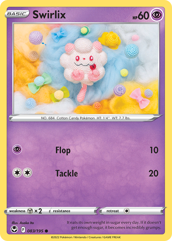 Swirlix - Silver Tempest - #83 - Pokemon TCG card
