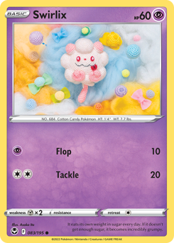 Swirlix #83 Swirlix - Silver Tempest - #83 - Pokemon TCG card