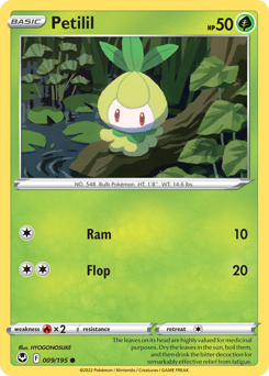 Petilil #9 Petilil - Silver Tempest - #9 - Pokemon TCG card