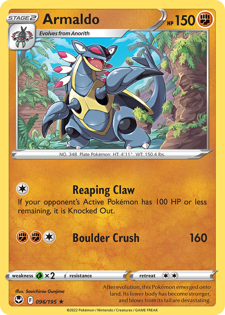 Armaldo - Silver Tempest - #96 - Pokemon TCG card