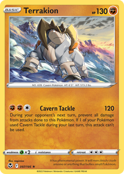 Terrakion #97 Terrakion - Silver Tempest - #97 - Pokemon TCG card