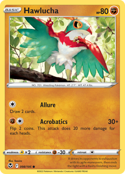 Hawlucha #98 Hawlucha - Silver Tempest - #98 - Pokemon TCG card