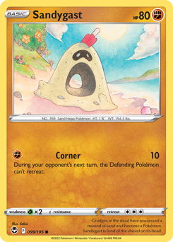 Sandygast - Silver Tempest - #99 - Pokemon TCG card