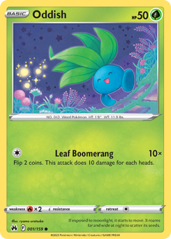Oddish - Crown Zenith - #1 - Pokemon TCG card