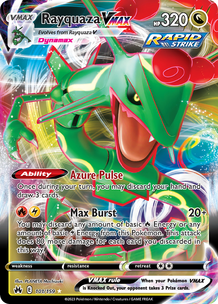 Rayquaza VMAX - Crown Zenith - #101 - Pokemon TCG card