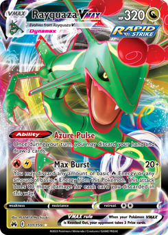 Rayquaza VMAX #101 Rayquaza VMAX - Crown Zenith - #101 - Pokemon TCG card