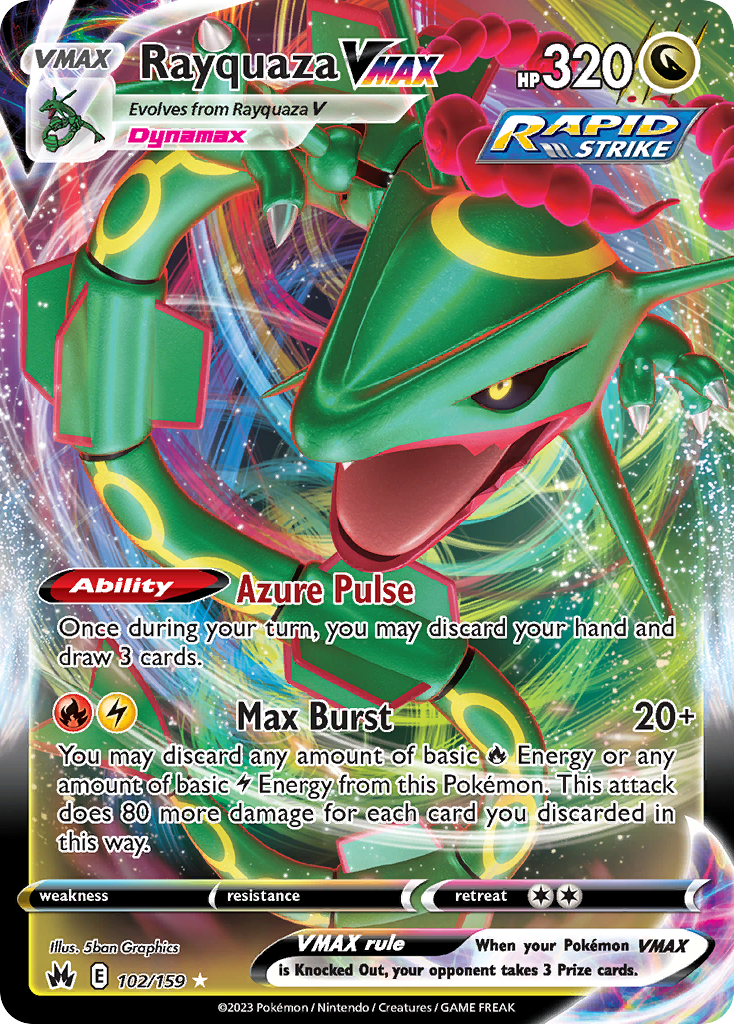 Rayquaza VMAX - Crown Zenith - #102 - Pokemon TCG card