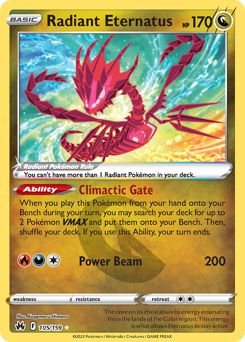Radiant Eternatus - Crown Zenith - #105 - Pokemon TCG card