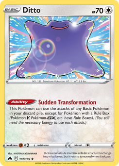 Ditto #107 Ditto - Crown Zenith - #107 - Pokemon TCG card