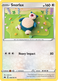 Snorlax - Crown Zenith - #109 - Pokemon TCG card
