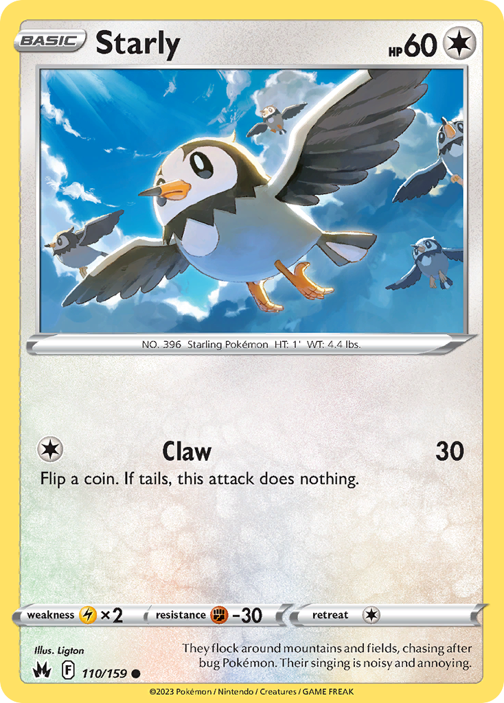 Starly - Crown Zenith - #110 - Pokemon TCG card