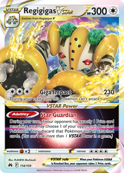 Regigigas VSTAR - Crown Zenith - #114 - Pokemon TCG card