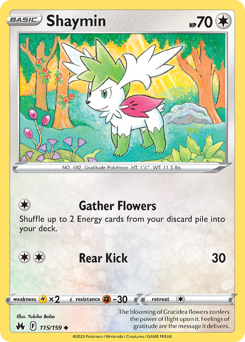 Shaymin #115 Shaymin - Crown Zenith - #115 - Pokemon TCG card