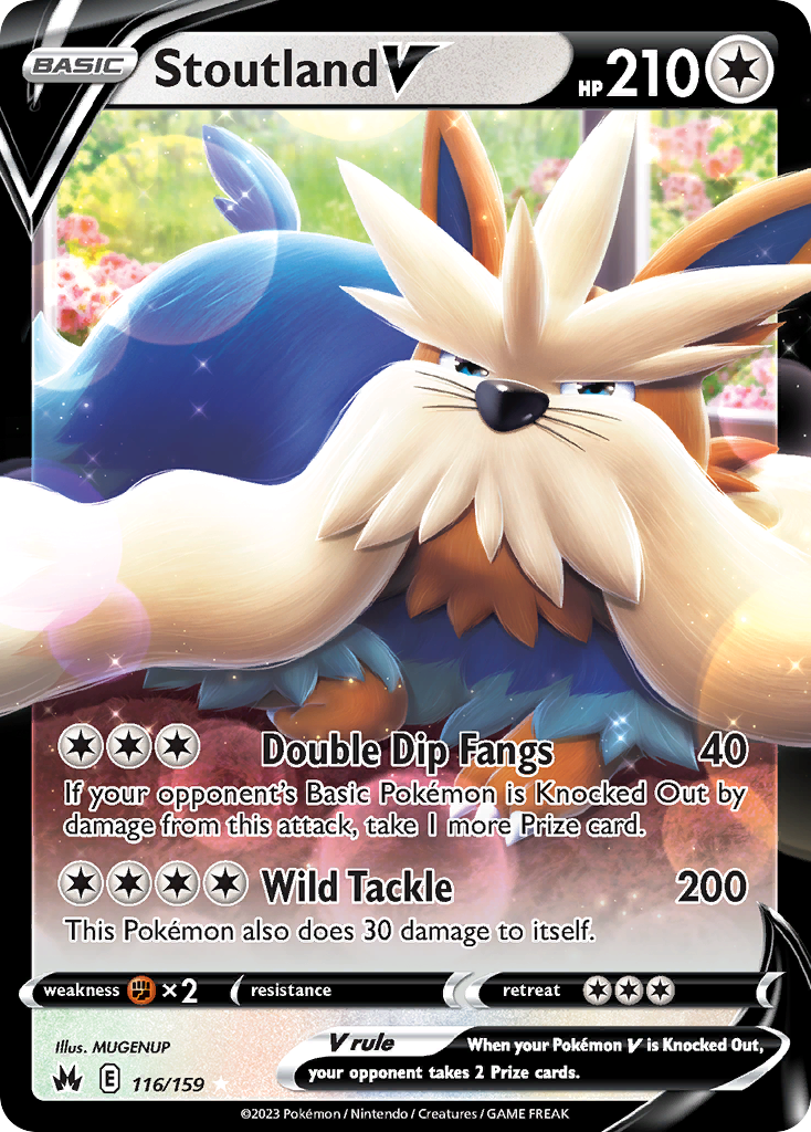 Stoutland V - Crown Zenith - #116 - Pokemon TCG card