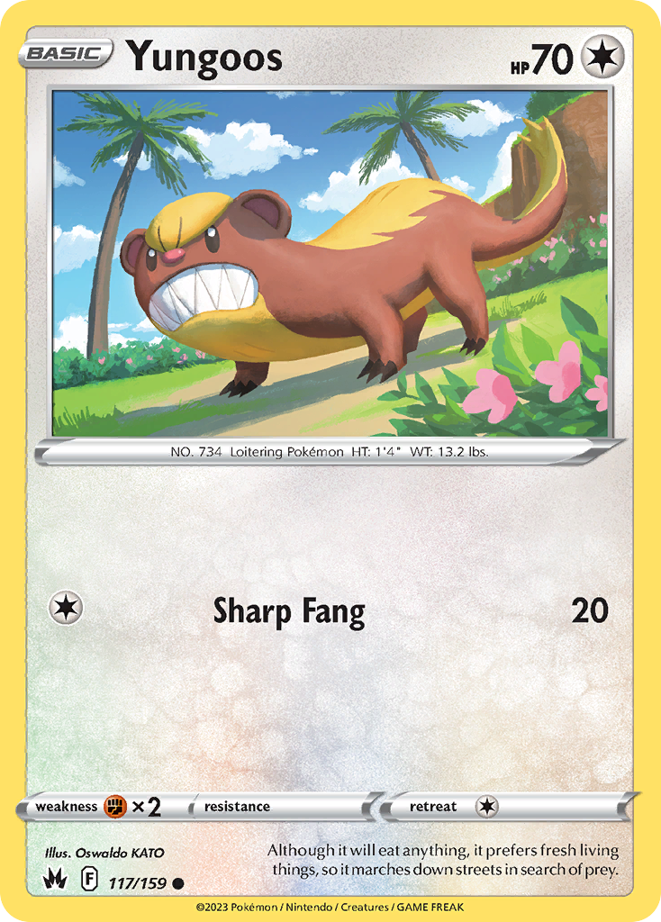 Yungoos - Crown Zenith - #117 - Pokemon TCG card