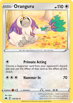 Oranguru #119 Oranguru - Crown Zenith - #119 - Pokemon TCG card