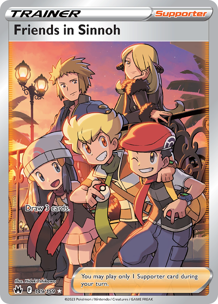 Friends in Sinnoh - Crown Zenith - #149 - Pokemon TCG card