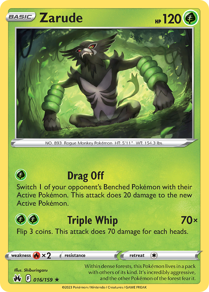 Zarude - Crown Zenith - #16 - Pokemon TCG card
