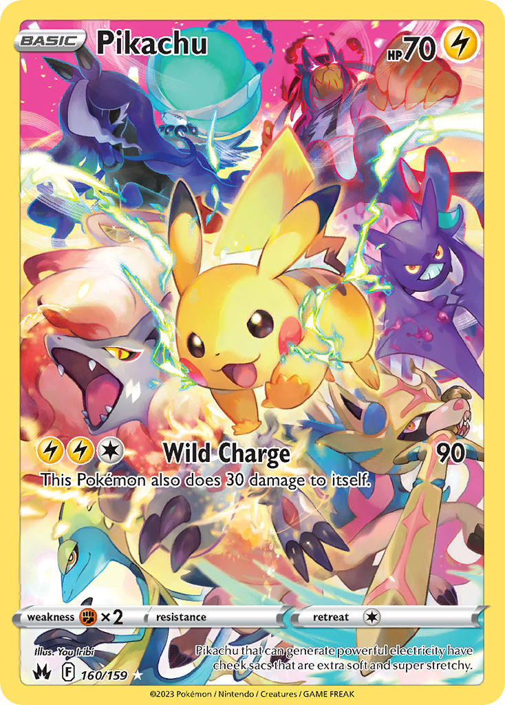 Pikachu - Crown Zenith - #160 - Pokemon TCG card