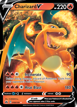 Charizard V #18 Charizard V - Crown Zenith - #18 - Pokemon TCG card