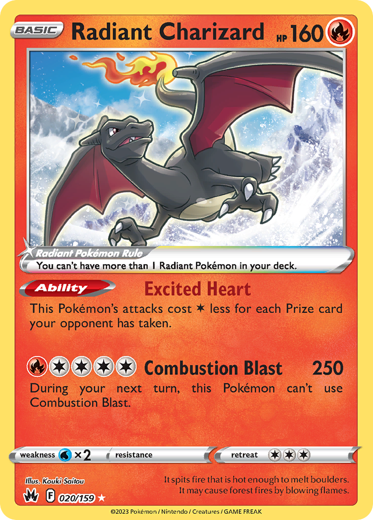 Radiant Charizard - Crown Zenith - #20 - Pokemon TCG card