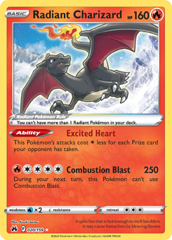 Radiant Charizard #20 Radiant Charizard - Crown Zenith - #20 - Pokemon TCG card