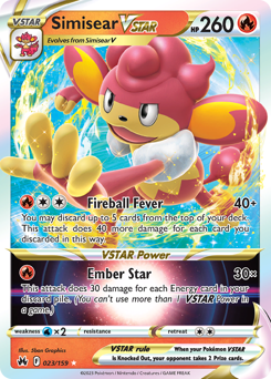 Simisear VSTAR #23 Simisear VSTAR - Crown Zenith - #23 - Pokemon TCG card