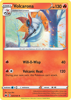 Volcarona #25 Volcarona - Crown Zenith - #25 - Pokemon TCG card